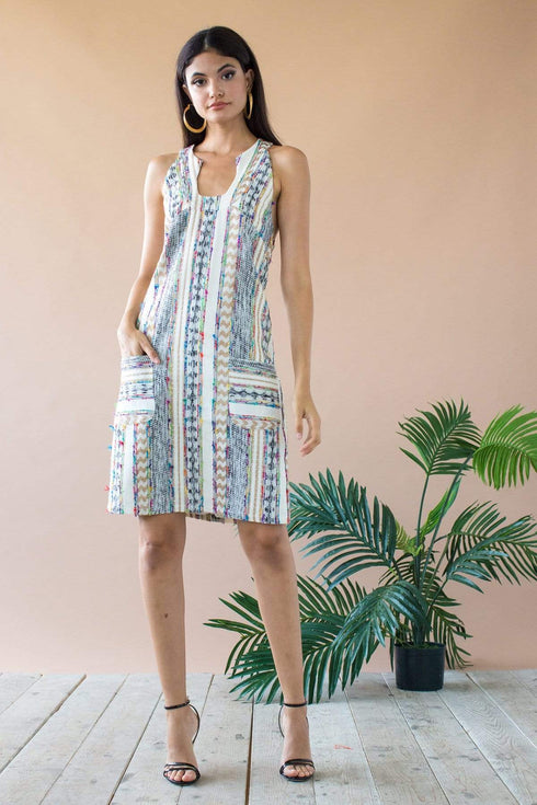 Nina Dress - Fez Morocco Stripe